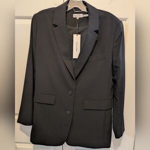 Calvin Klein Women's Sleek Black Blazer Size 4 New With Tags!
